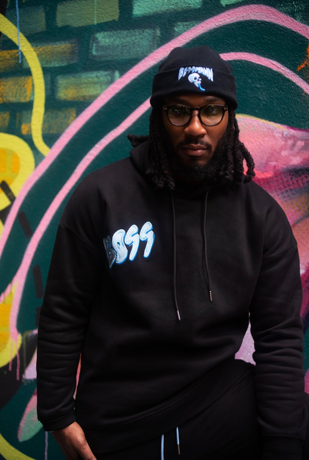 BLUE SKULL HOODIE